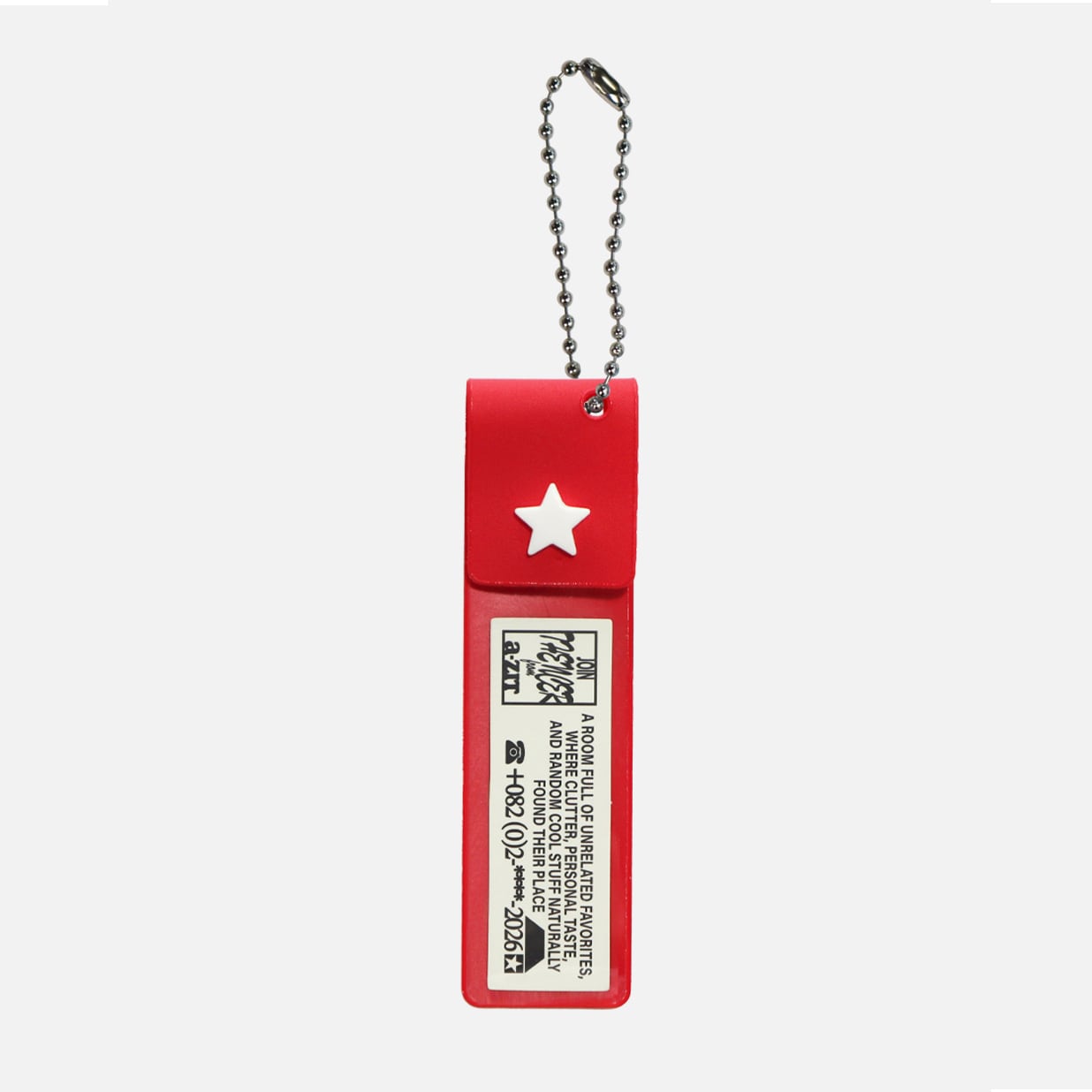 THENCE]「AZT」Mini Pocket キーホルダー（Red） | moim - 韓国雑貨や