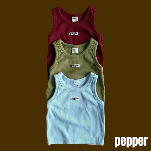 pepper［取寄］rib layered tanktop 26autumn