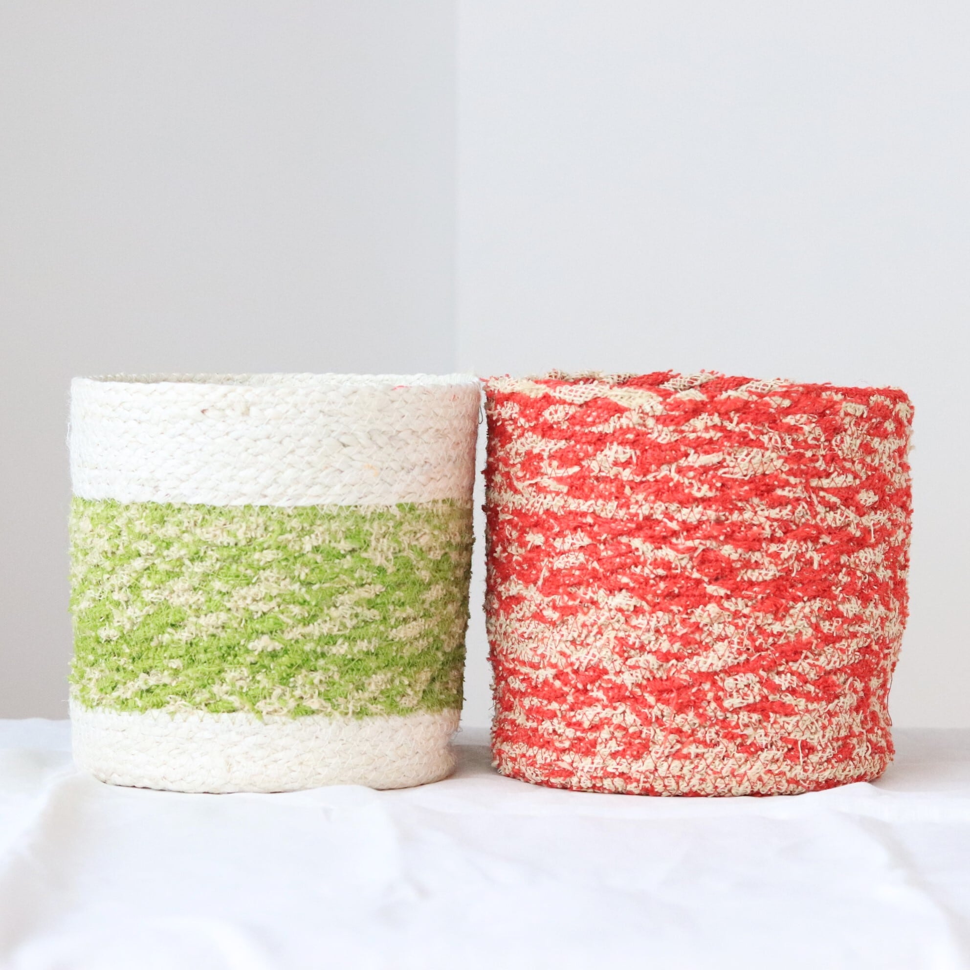 【雑貨】ジュート&ホグラポットカバー 20cm