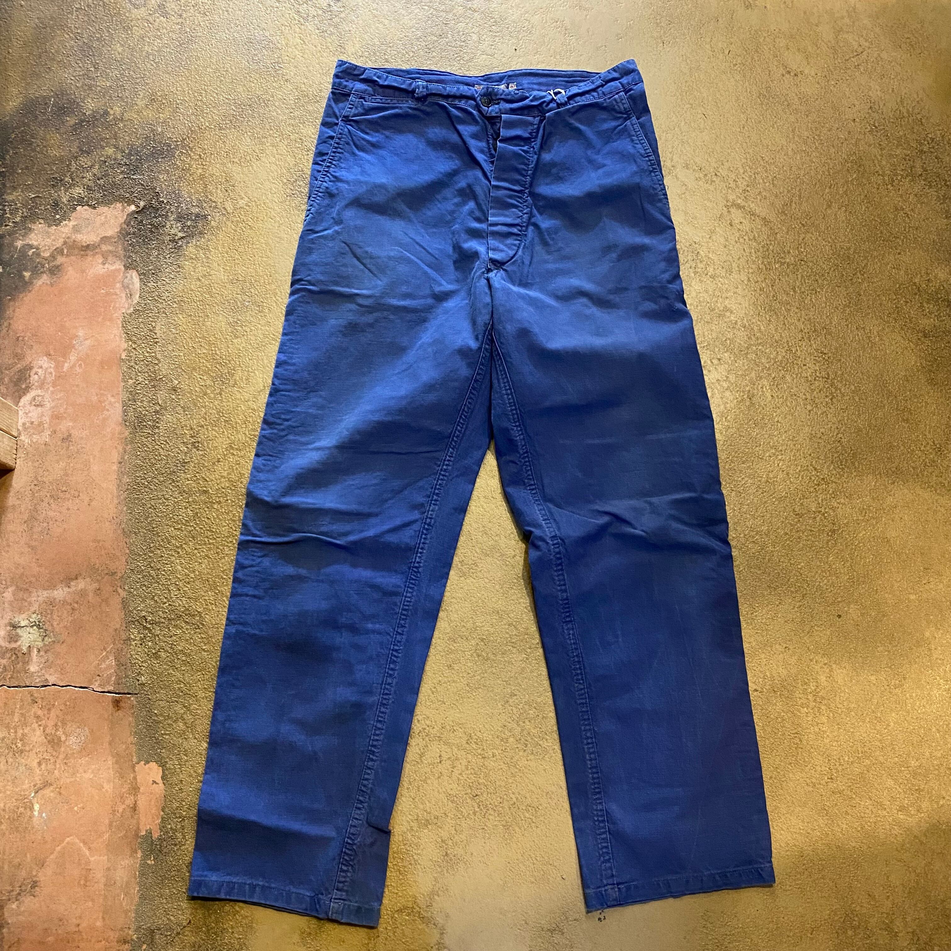 た*き様 50's〜60's French Work Pants vintage 50〜60s Germany Linen Work Pants ⁡ SOLD OUT🙏