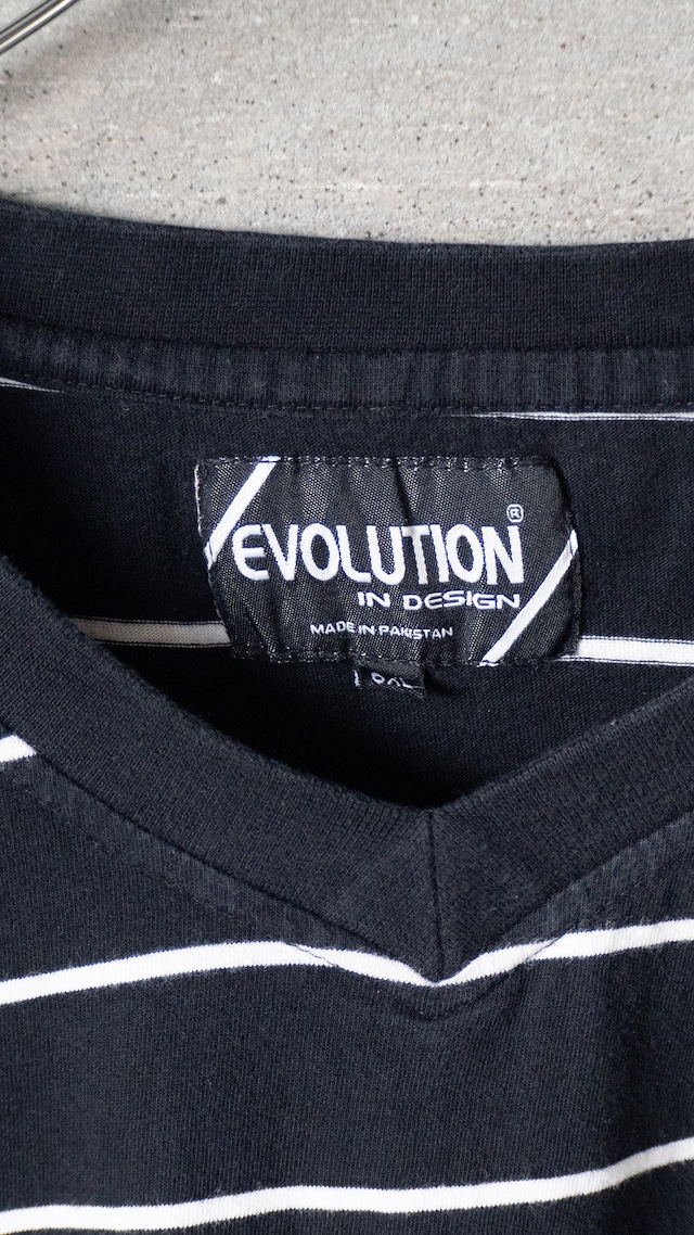 "EVOLUTION IN DESIGN" used Border 6XL t-shirt