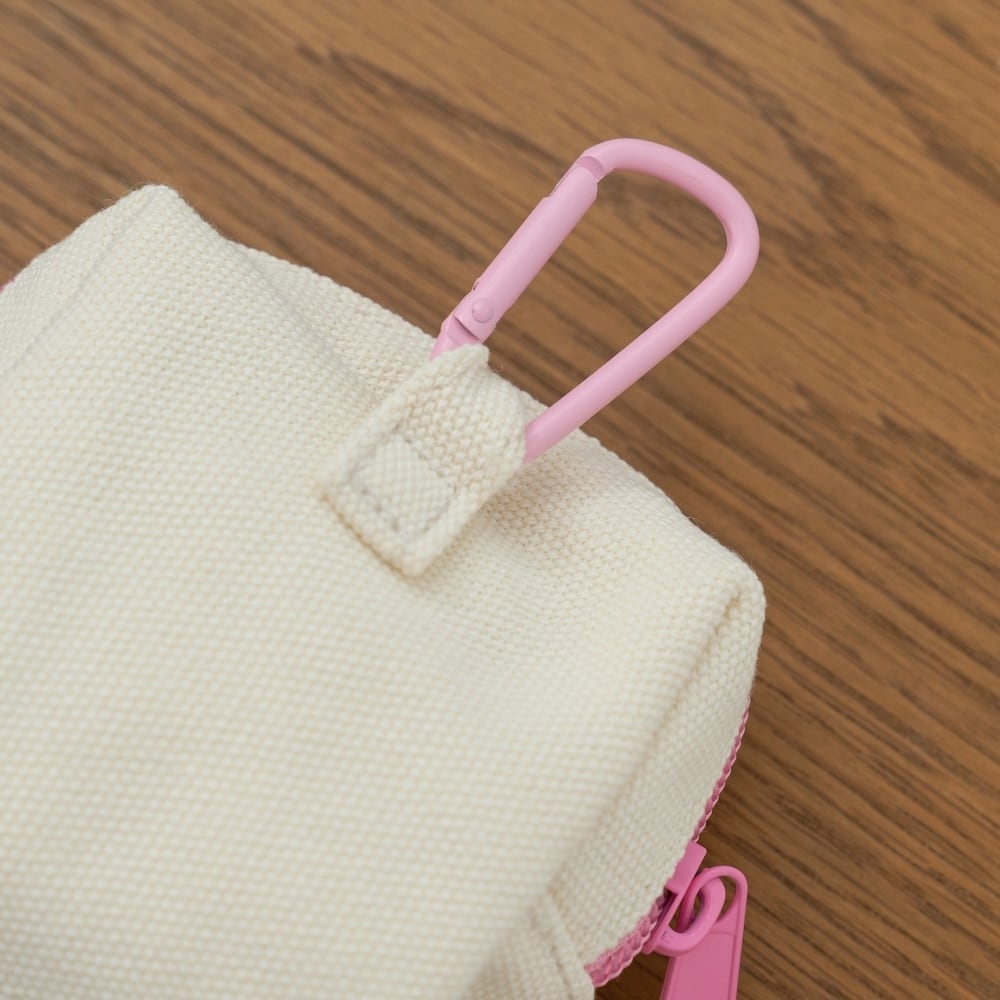 パンダコパンダ カラビナ付きポーチ ピンク（2125） | すすのこ商店
