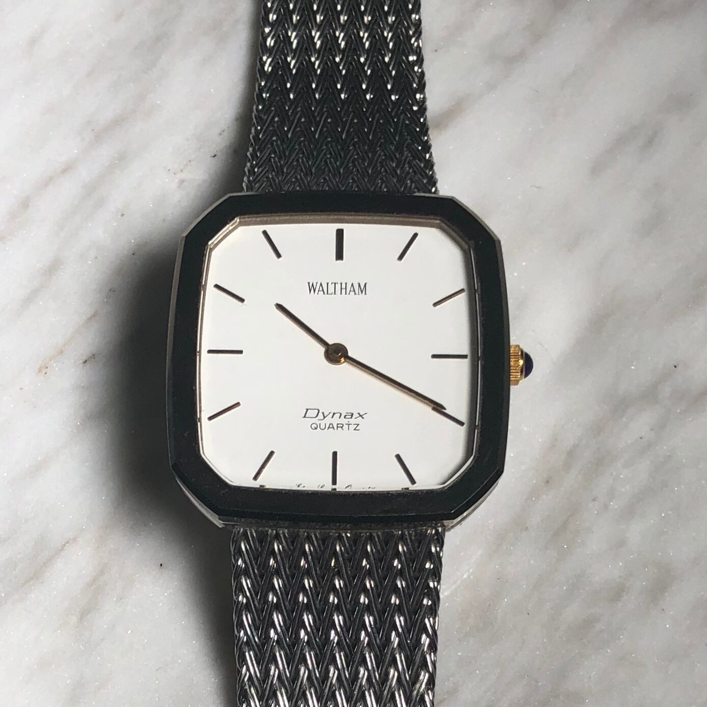vintage WALTHAM square quartz watch 