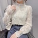 2色/フリルハイネックレースブラウス ・78768