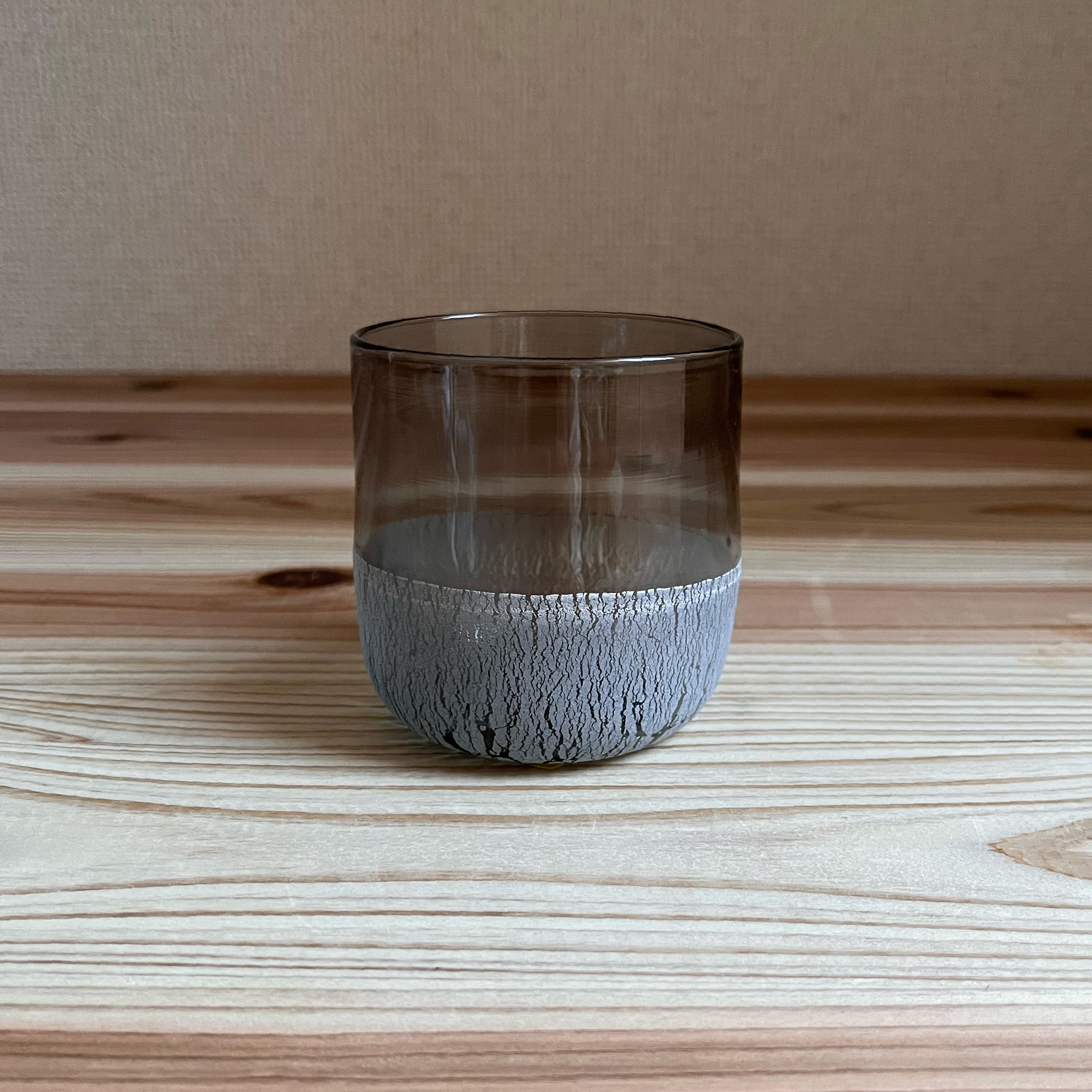 glass studio 三日月 Toudoグラス(グレー/白土)①