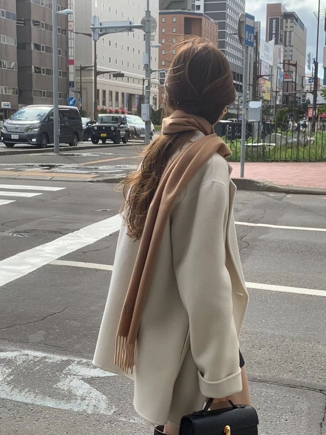 (OUNCE) bruni double half handmade coat / 2color