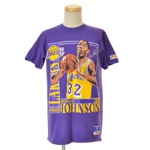 NUTMEG〜90s Los Angels Lakers Magic Johnson半袖Tシャツ