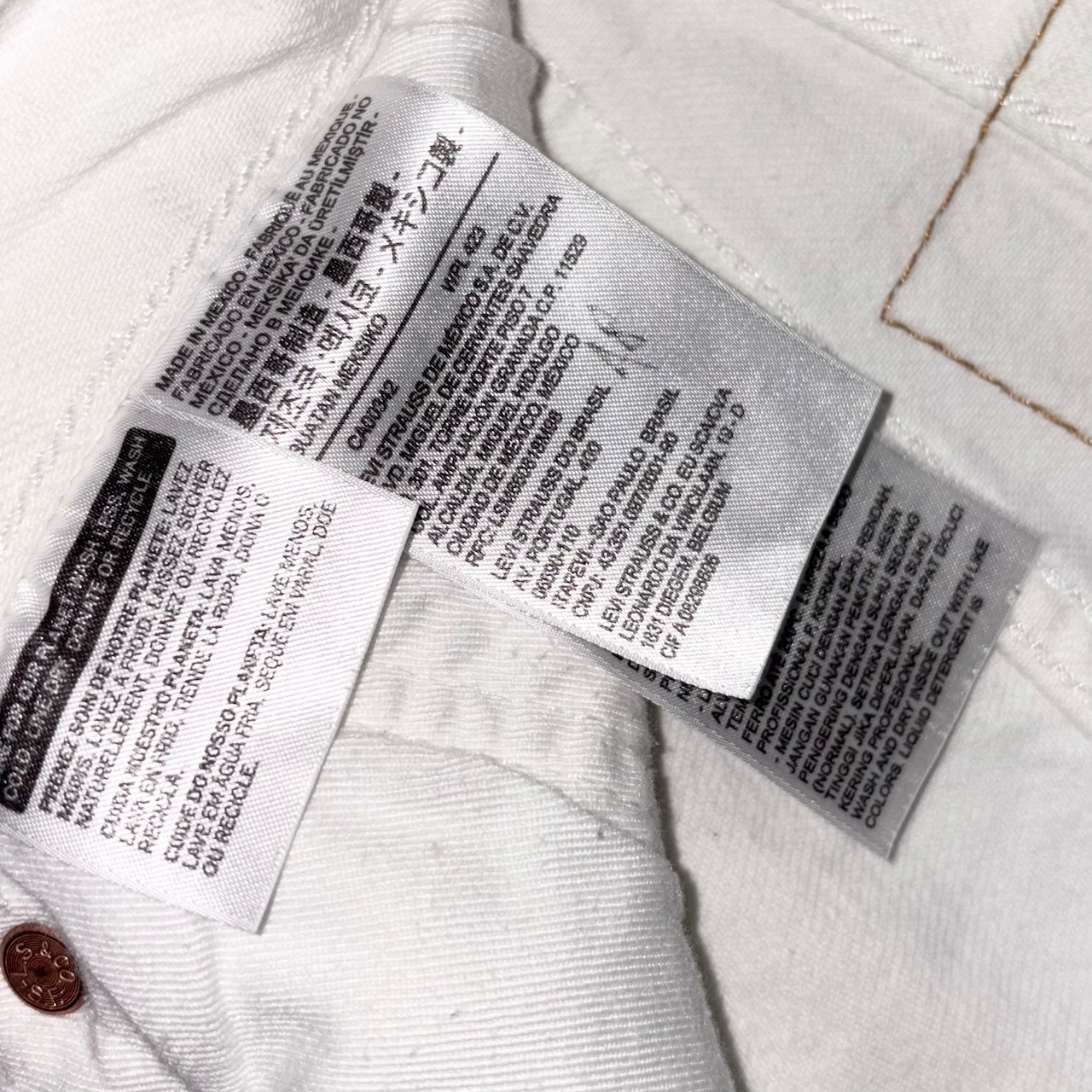 DENIM TEARS × LEVI’S cotton wreath jean