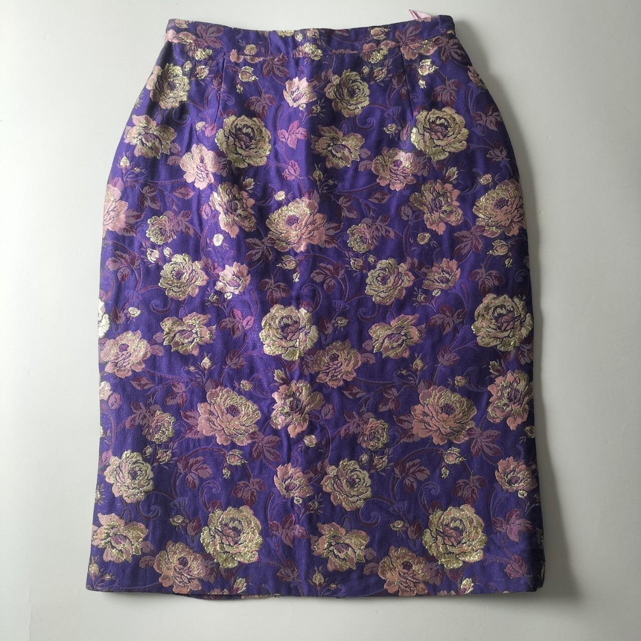 デッドストック イタリア製 Florio 花柄 シルク混 セットアップ ジャケット スカート