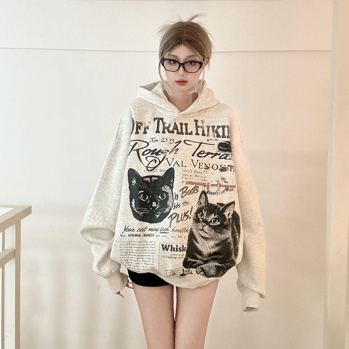 裏起毛】可愛い 2色展開 海外トレンド 好感度UP カジュアル 男女兼用