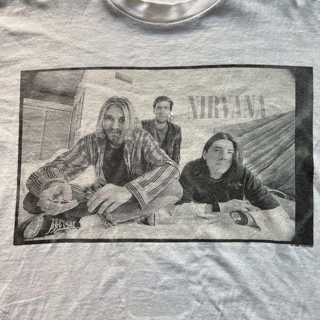 M&O Nirvana 1996 バンドT ヴィンテージT オリジナル 激レア Nirvana 1996 Distressed Member Portrait Band Tee | Vintage High Line