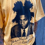 RIVERSIDE BASE Basquiat Quote T-SHIRT FADE YELLOW