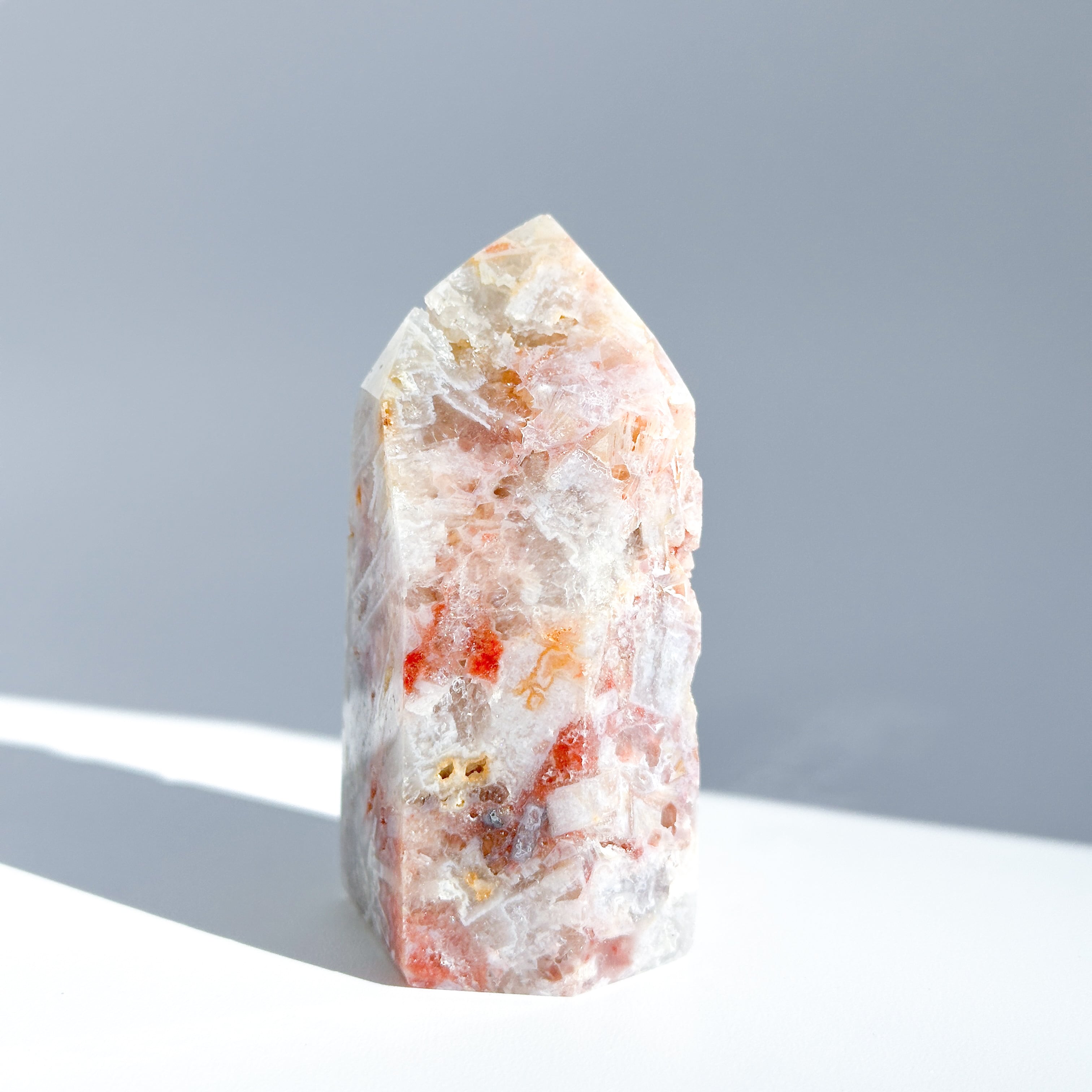 【珍品‼️】ピンクアメジスト　結晶　スライスタワー　天然石 珍品】 ピンクアメジスト 結晶 スライスタワー 天然石