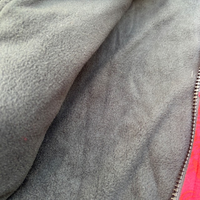 パッチワーク裏起毛パーカー