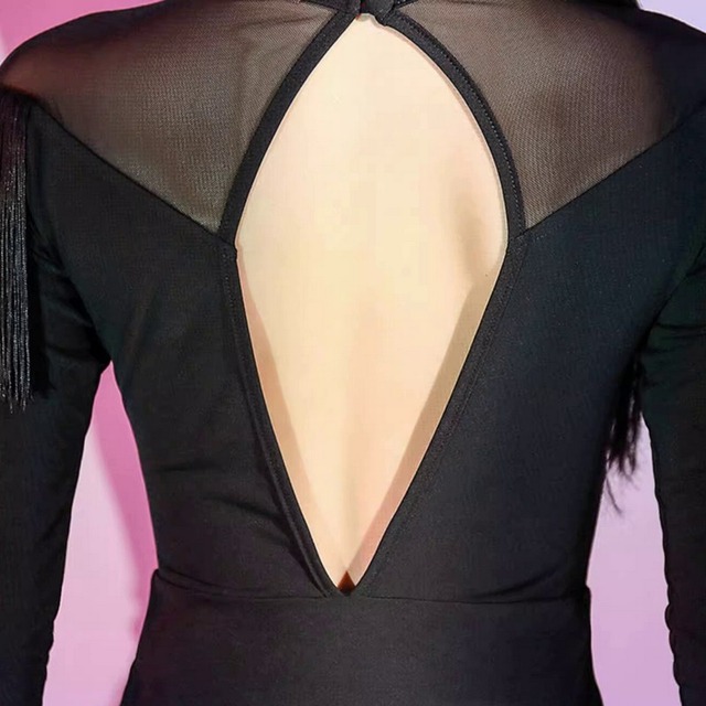 バックオープンデザイン ラテンダンスドレス ds0519