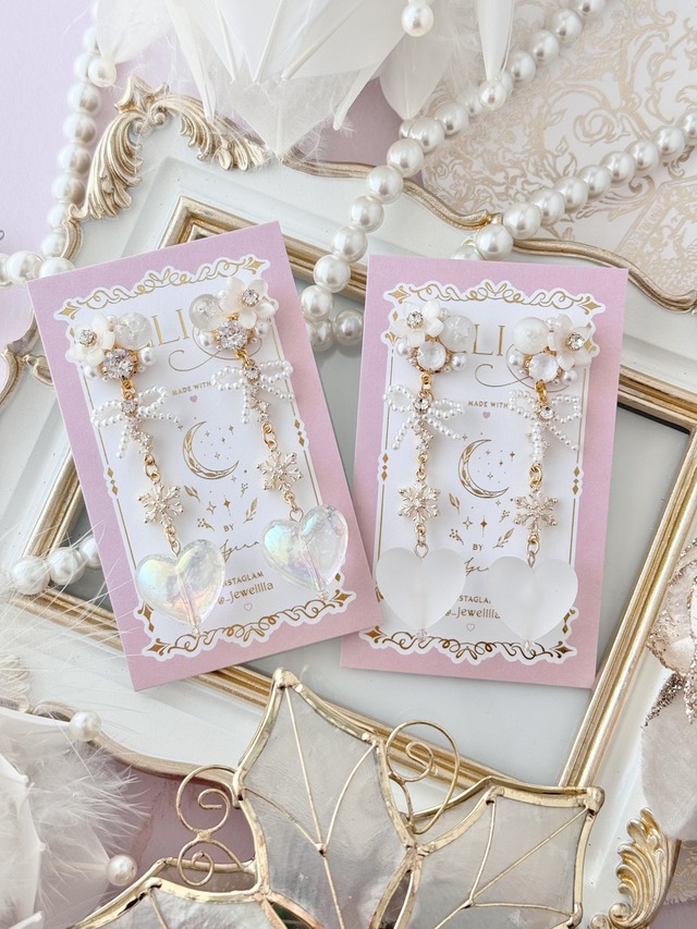 【1122-04】snowdome heart