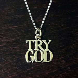VINTAGE TIFFANY & CO. TRY GOD Charm Necklace Gold Vermeil / Sterling Silver | ヴィンテージ ティファニー TRY GOD チャーム ネックレス ゴールド ヴェルメイユ / スターリング シルバー