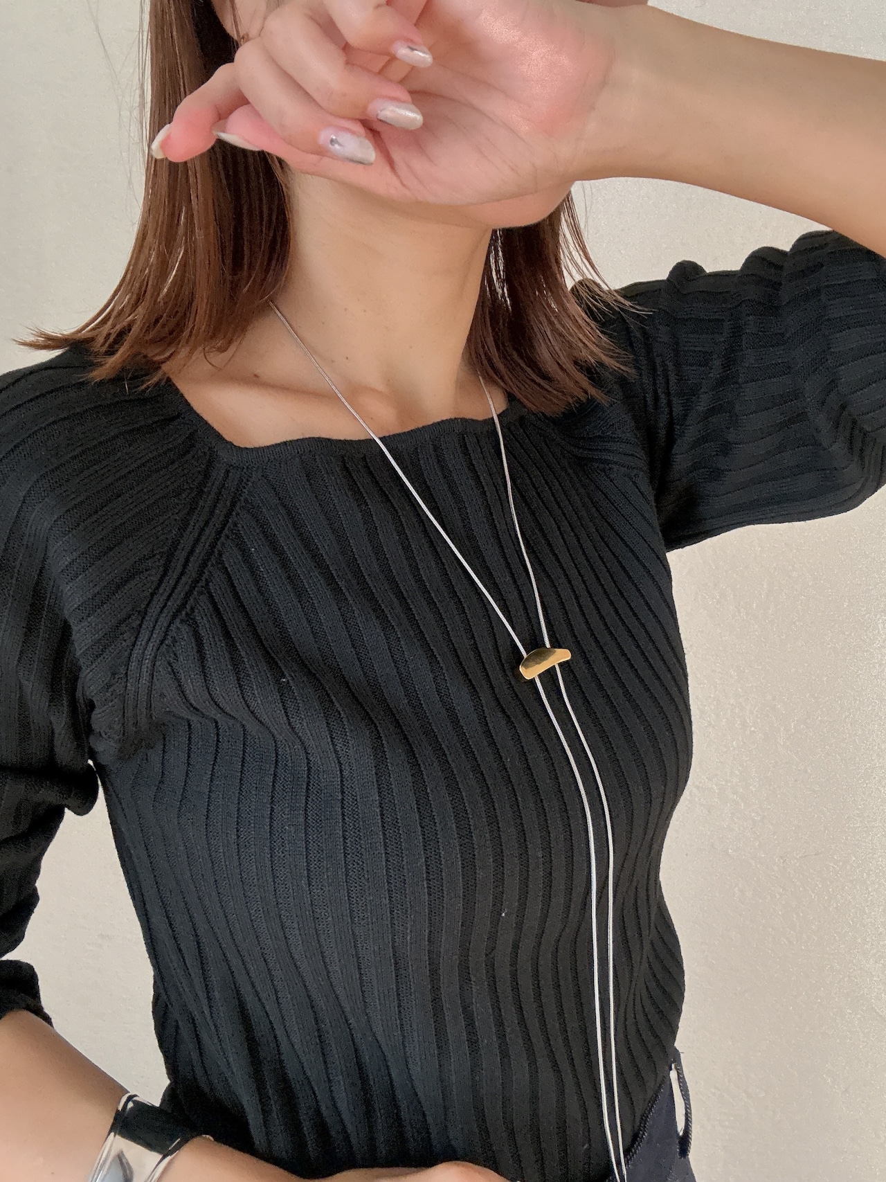 balance bar long necklace