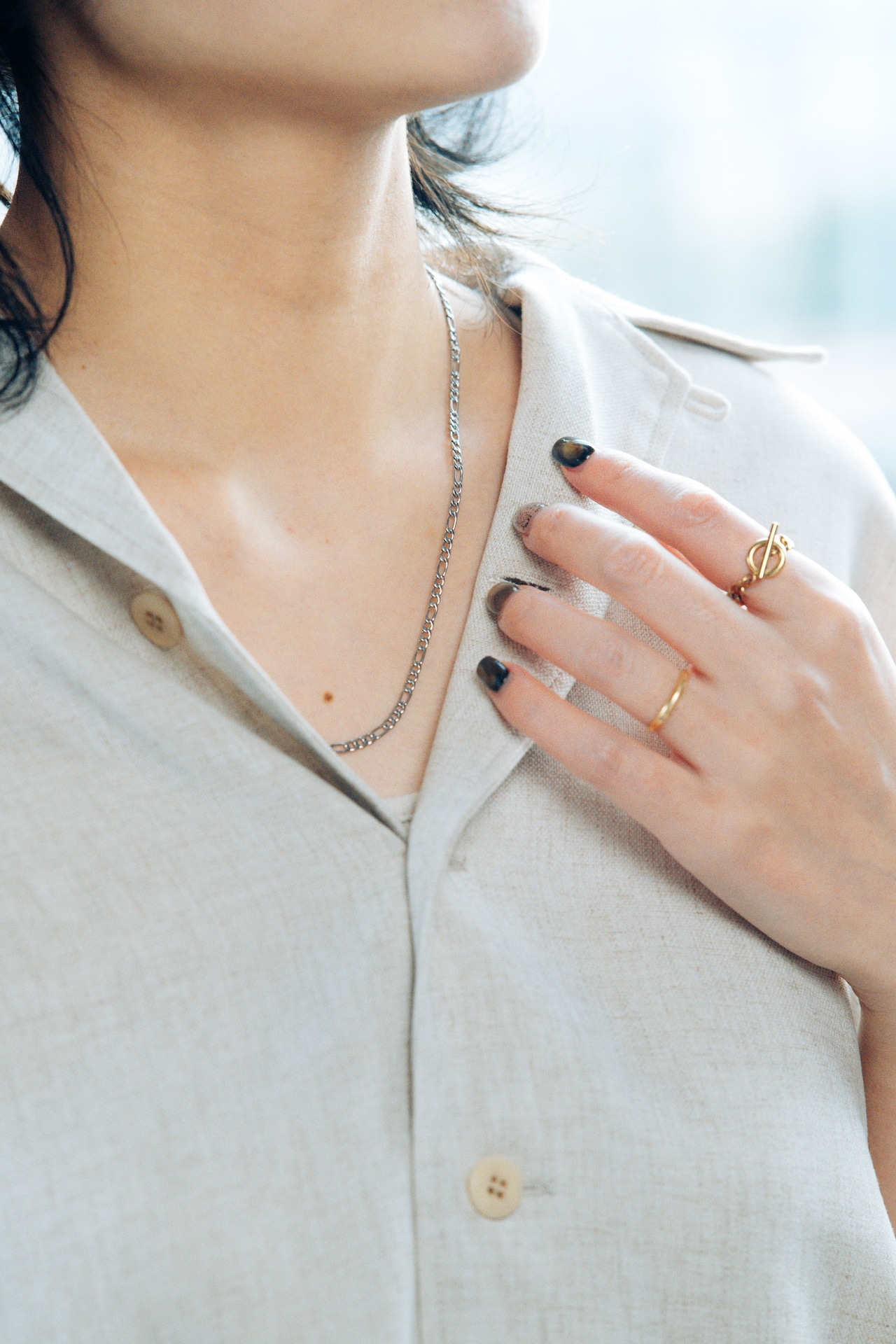 『織りなす調和』 figaro chain necklace