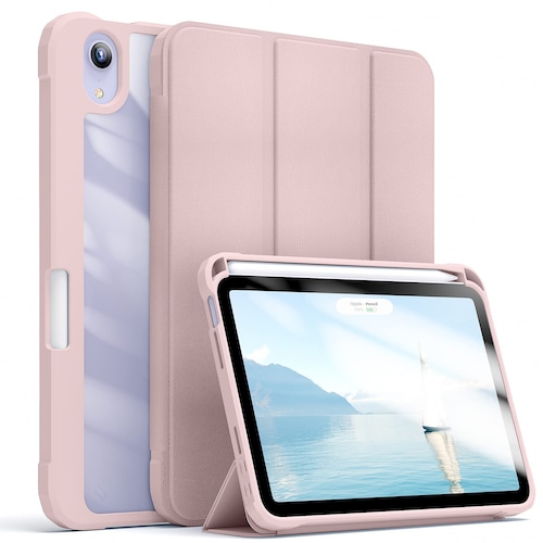 SZPSGC 対応iPad Mini 第7/6世代 ケース (2024/2021) 8.3インチ 超軽量 透明 保護カバー ピンク