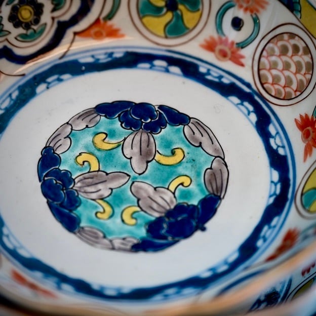 51134】伊万里絵皿 なます皿 江戸/ Imari Bowl - Flower / Edo Era