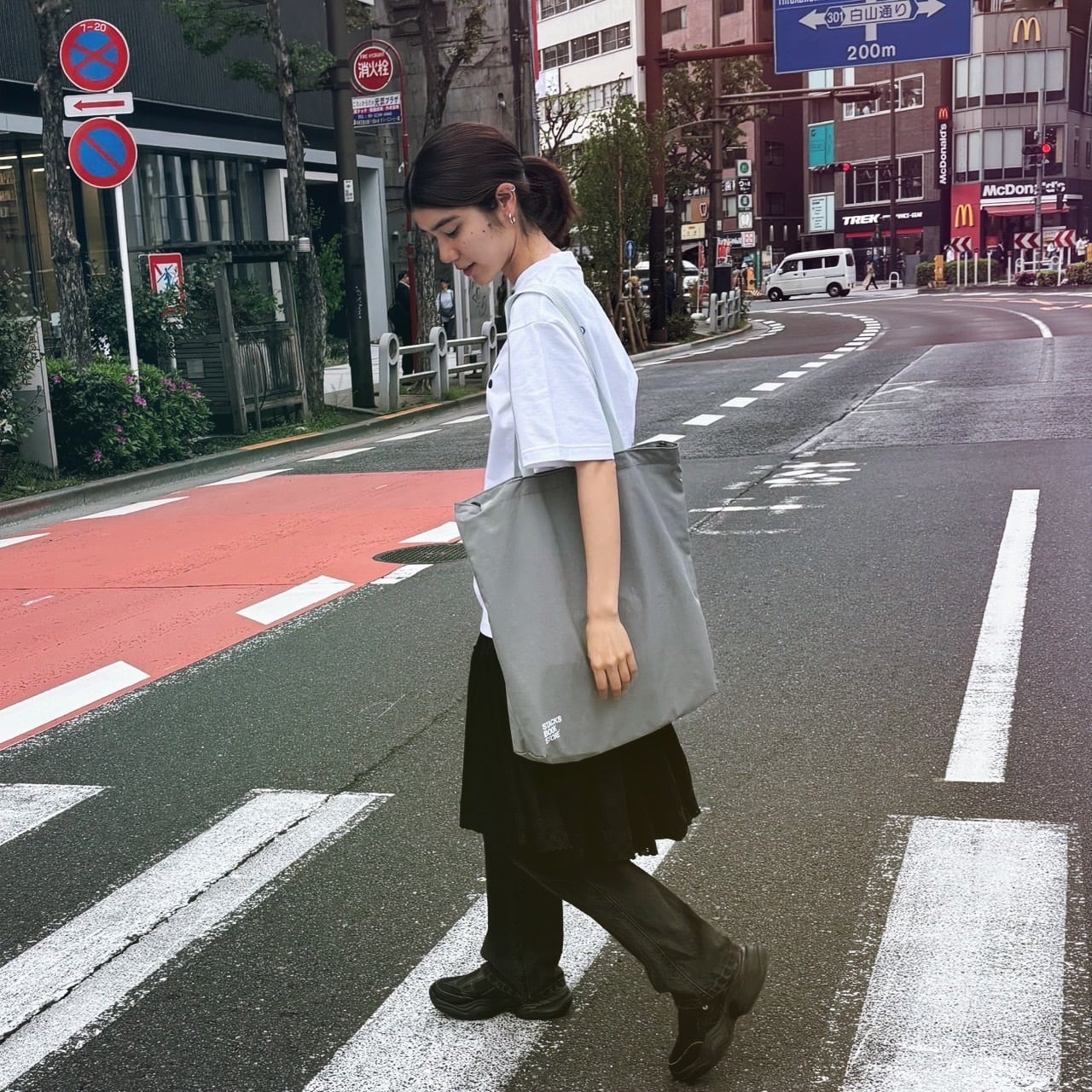 stacks bookstore - 2way nylon tote | stacks bookstore