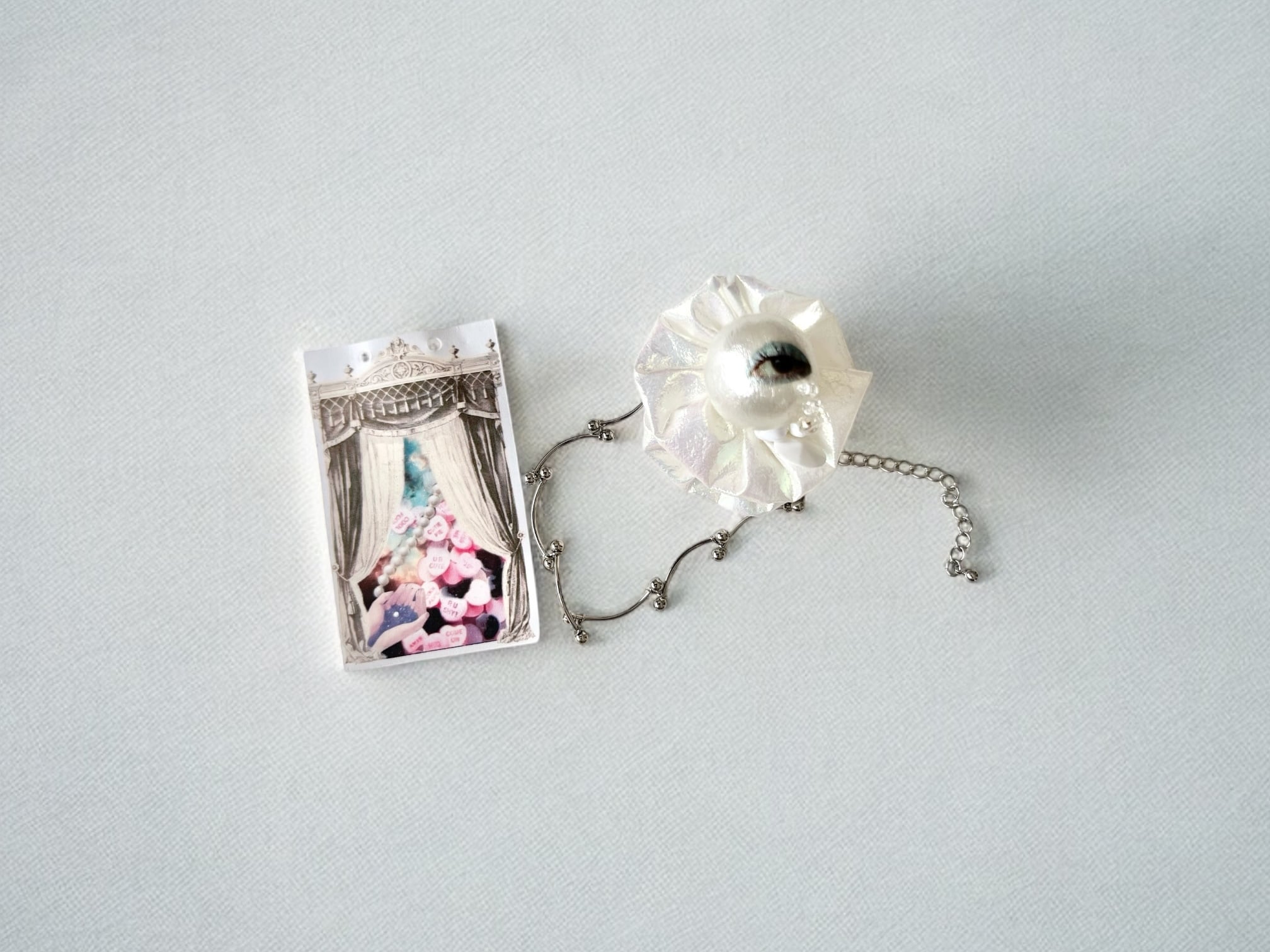 チクチクナール洋品店 泣きパール2wayブレス&ブローチ