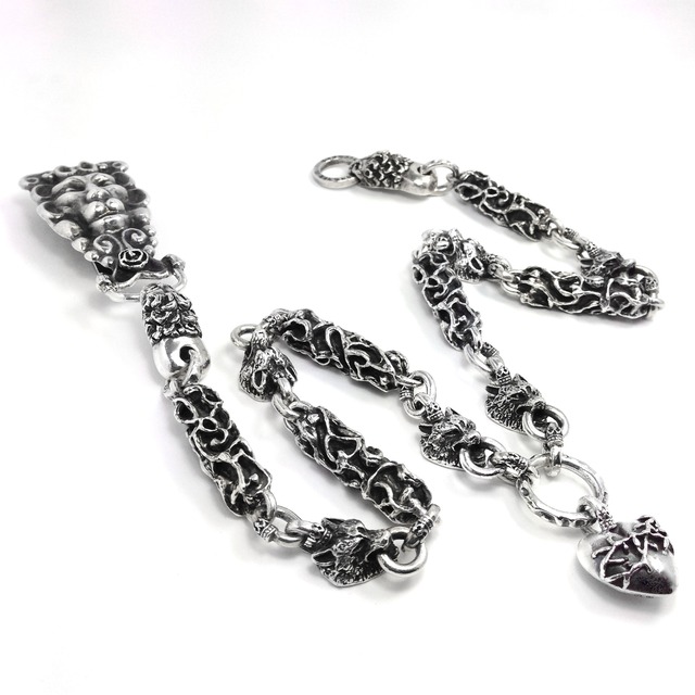 SIX WOLVES WALLET CHAIN w/1 HEART / 6ウルヴスウォレットチェーン・ハートトップ