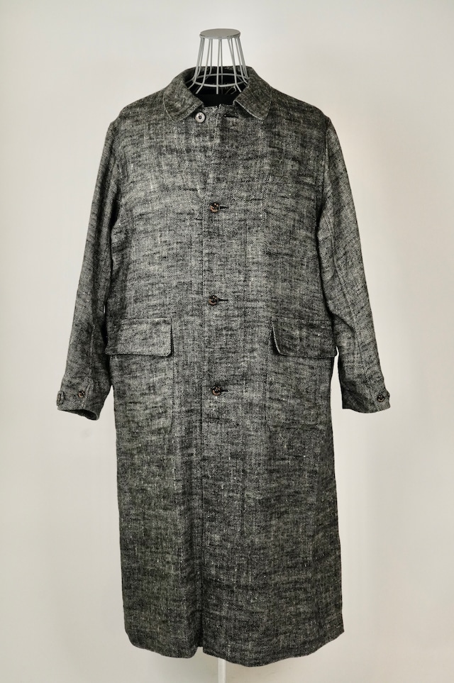 HS-Equipment / Linen herringbone atelier coat