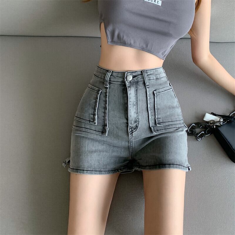 ストレッチショーツ オータムスタイルハイウェストウェストパンツ スリムAライン エラスティック 伸縮 秋物 ブルマー ガールズファッション64202761076