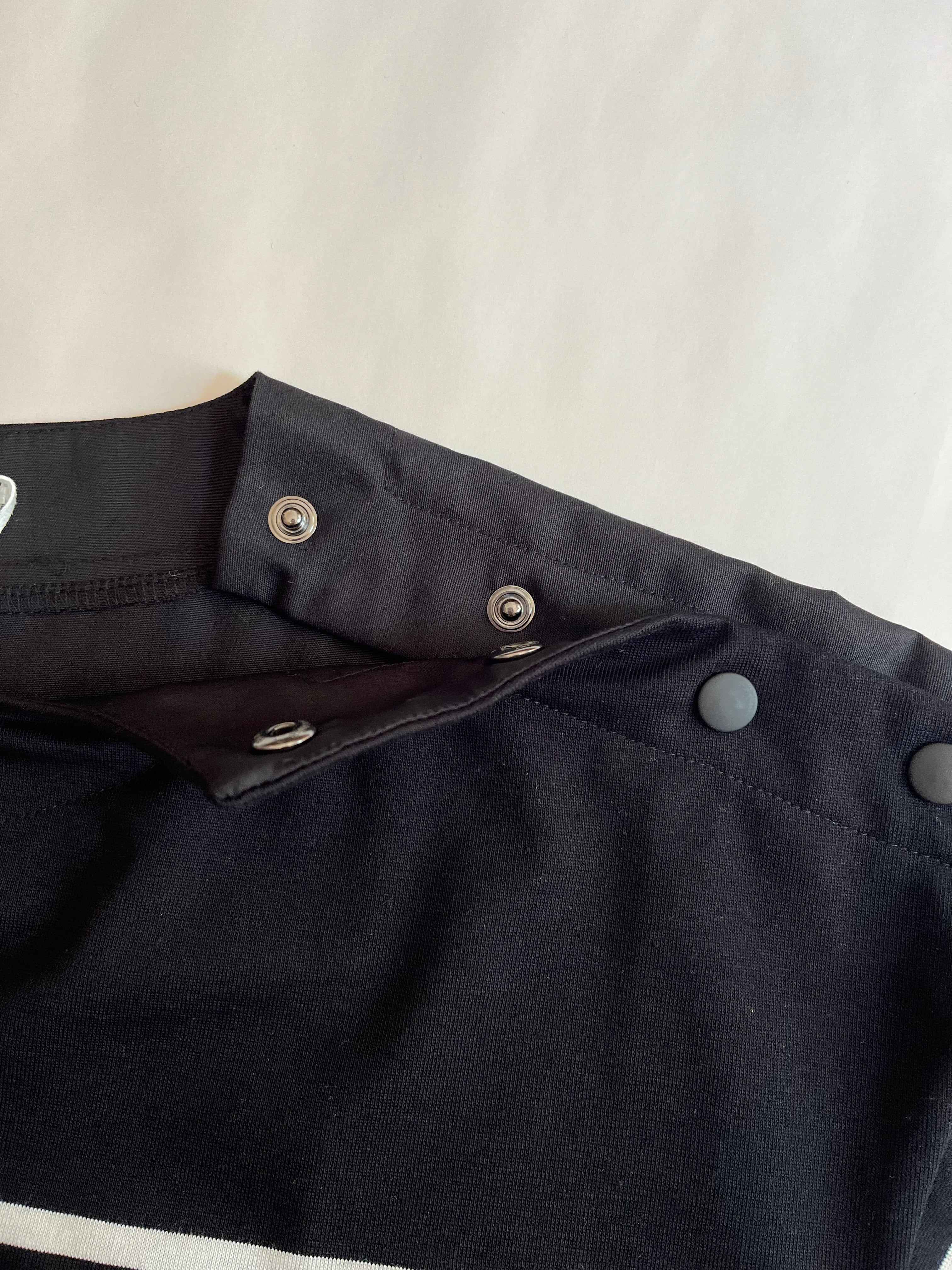 【日本製】パネルボーダー刺繍Tee