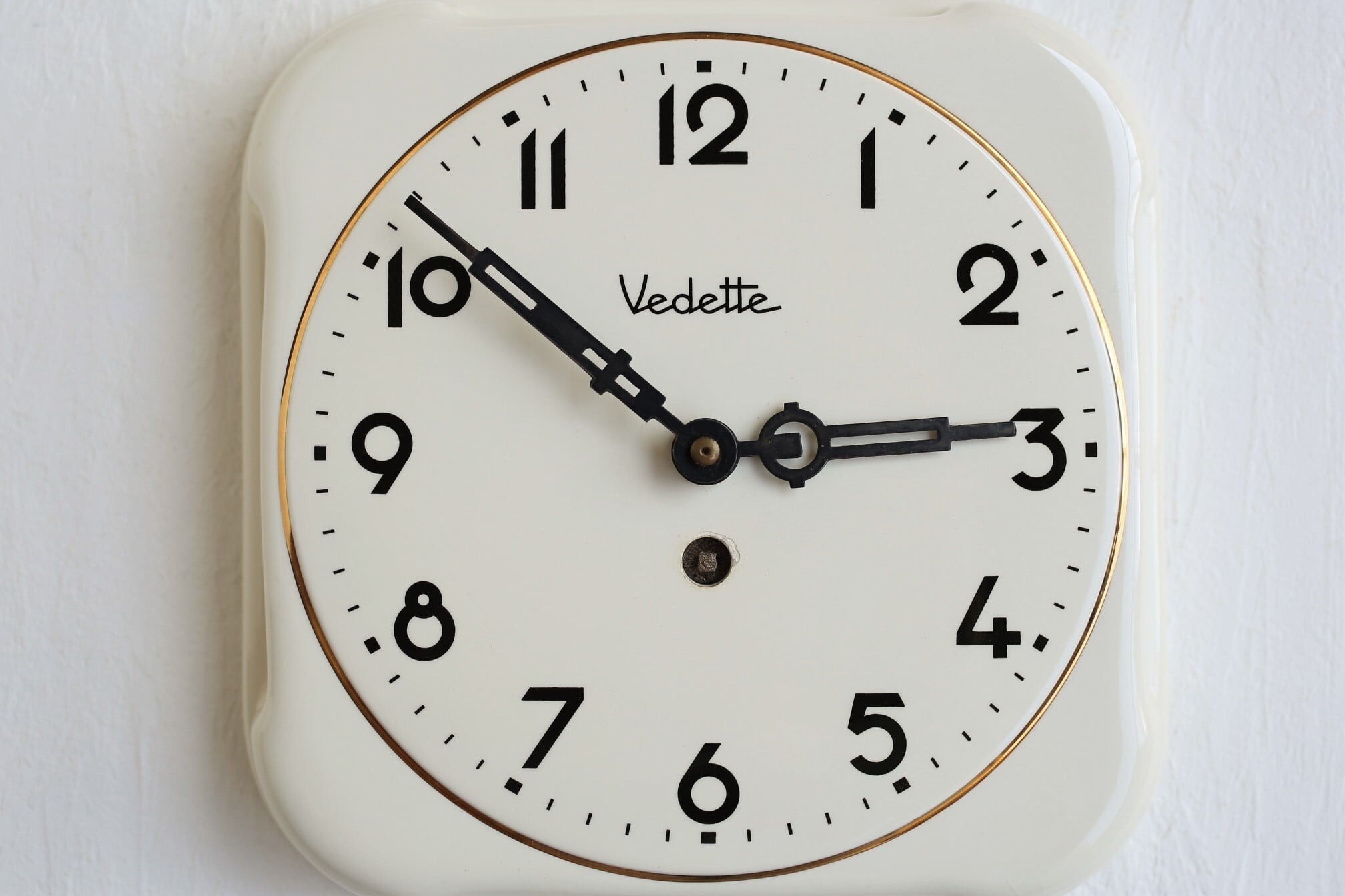 フランス アンティーク ヴィンテージ VEDETTE 陶器 壁掛け時計