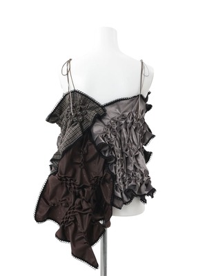 【26AW | WOMEN】Create Clair クリエイトクレイル / スカート / Patch smocking skirt　15C21-317