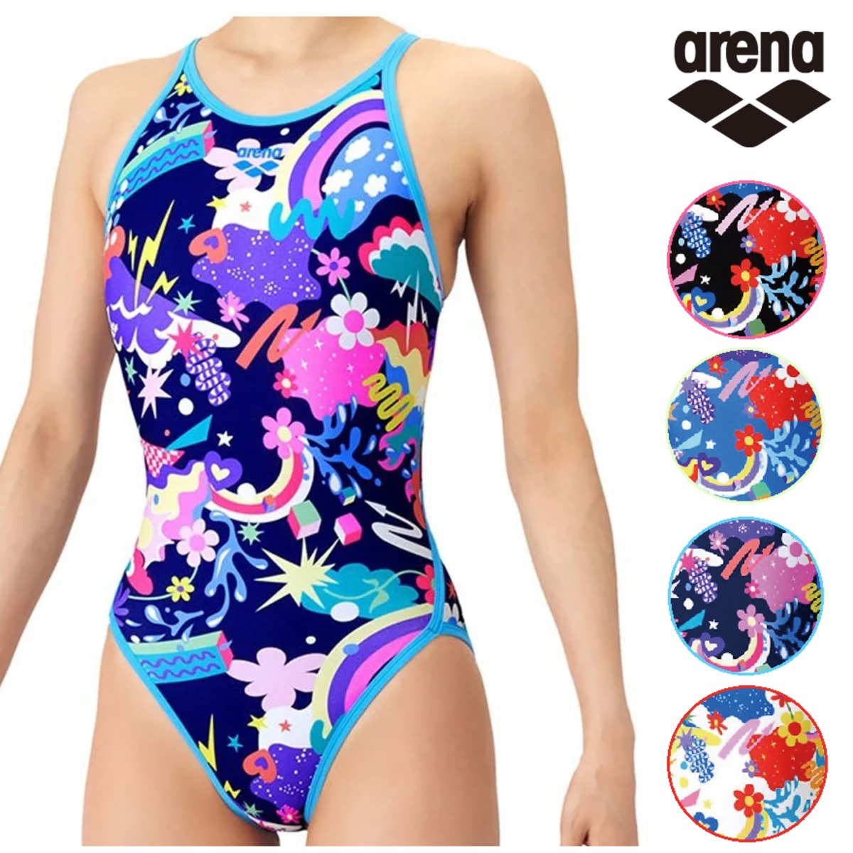 arena 練習用水着 ガールズ AS6SWM23G ジュニア 女の子 タフスーツ