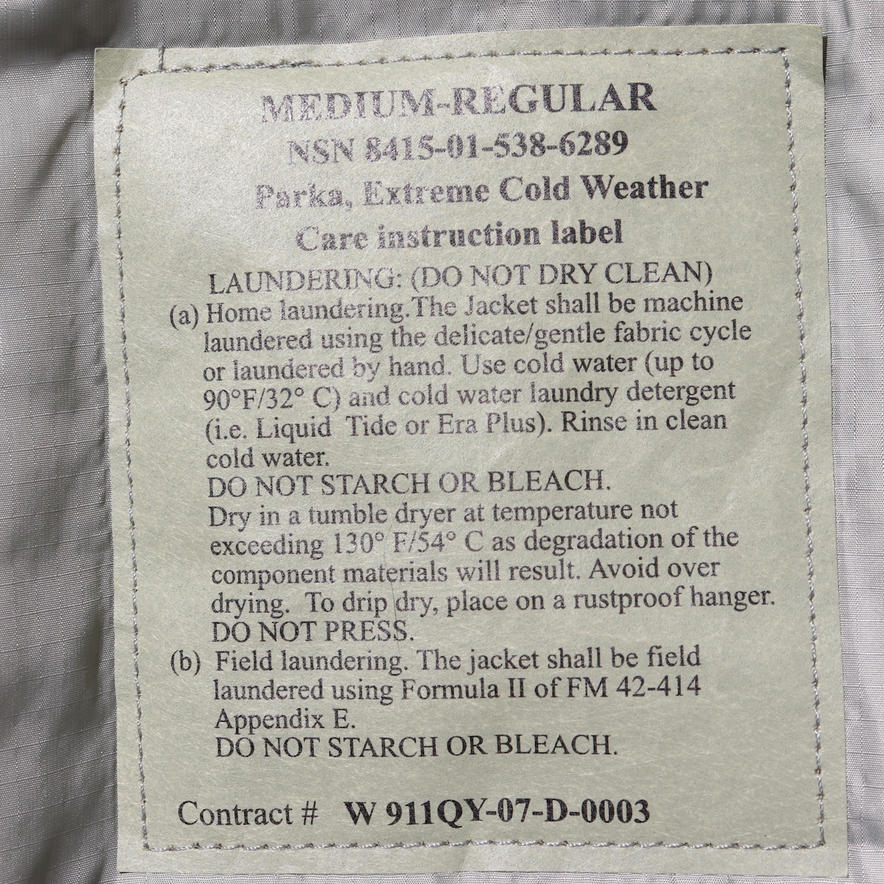 Deadstock M-R WILDTHINGS 07年 ECWCS Level7 ワイルドシングス primaloft プリマロフト