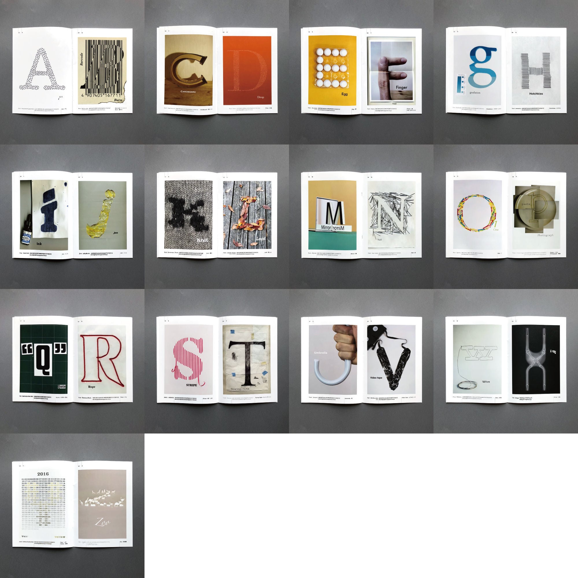 ALL ABOUT ALPHABET (タイポグラフィのZINE) ☆送料無料