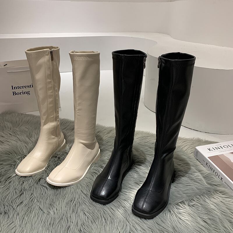 ロングブーツレッドカジュアル 靴 シューズ フェイクシューズ41458613698