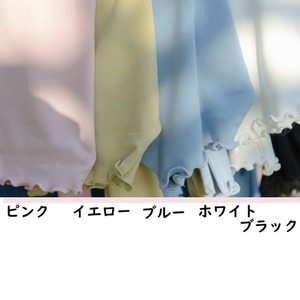 フリルネック 長袖 カットソー 5col M 10610