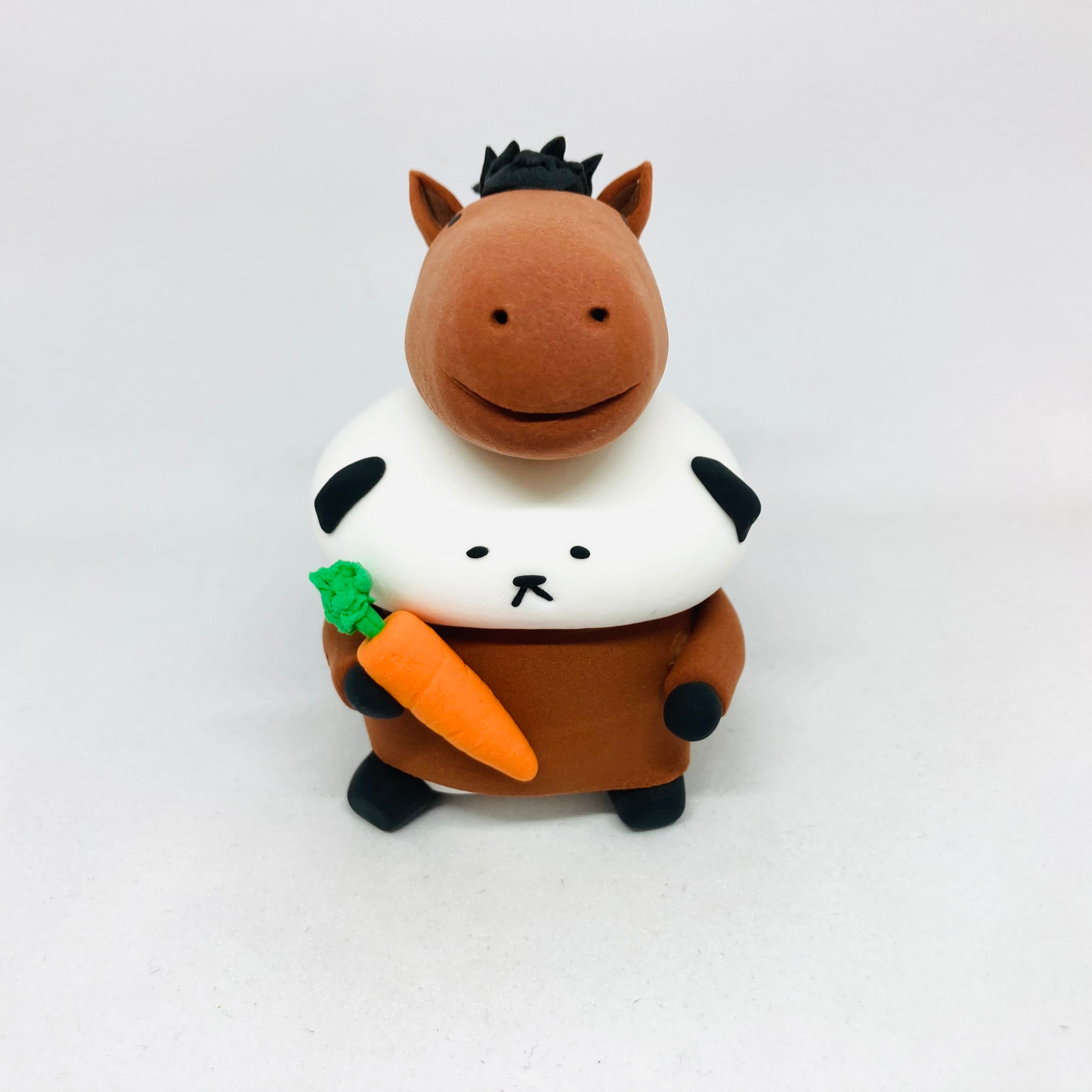 干支パンダ(うま) / 紙粘土 / カトコト