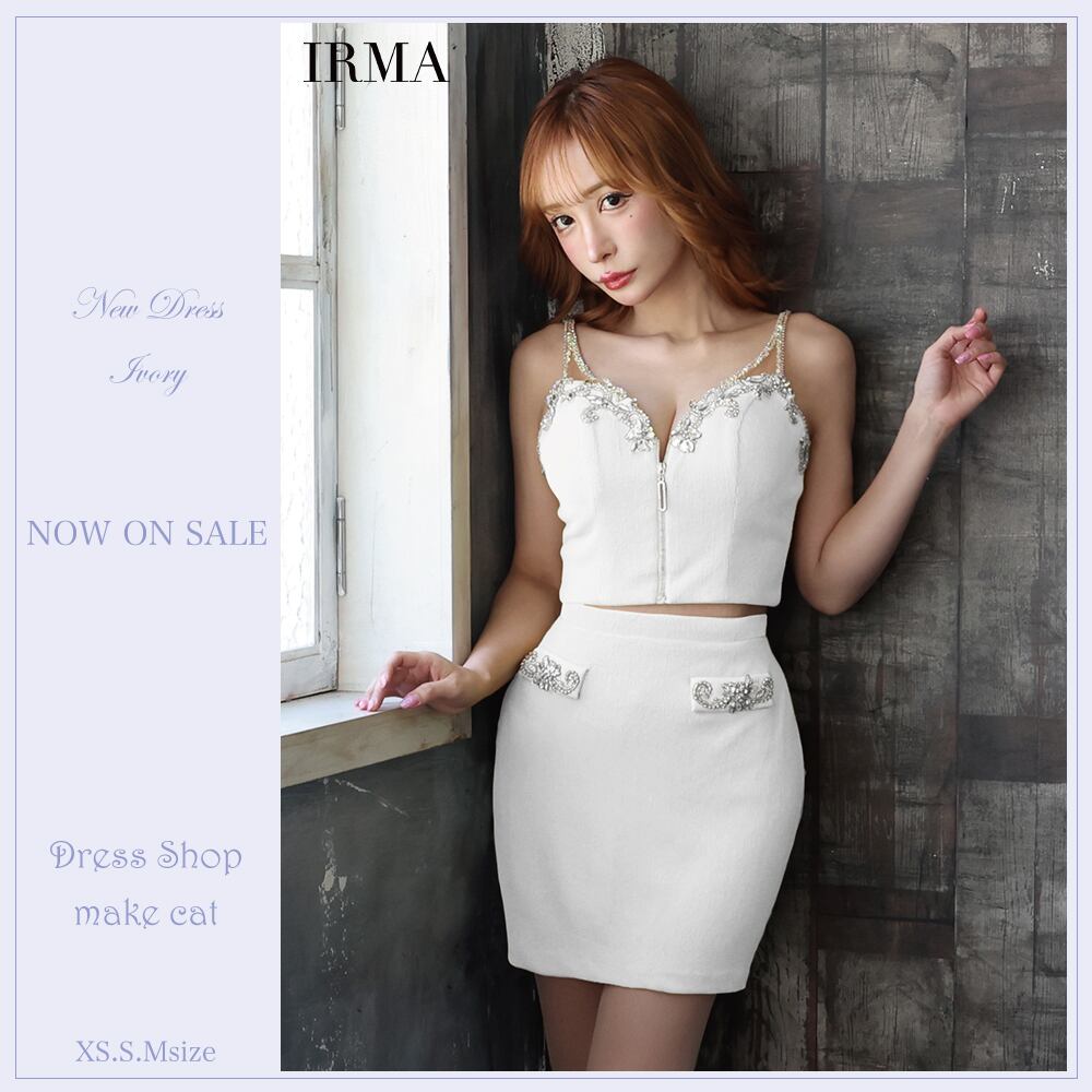 【IRMA JEAN MACLEAN】【即納】【当店特別価格】【税込】セットアップ/2P/ワンカラー/タイト【31502】