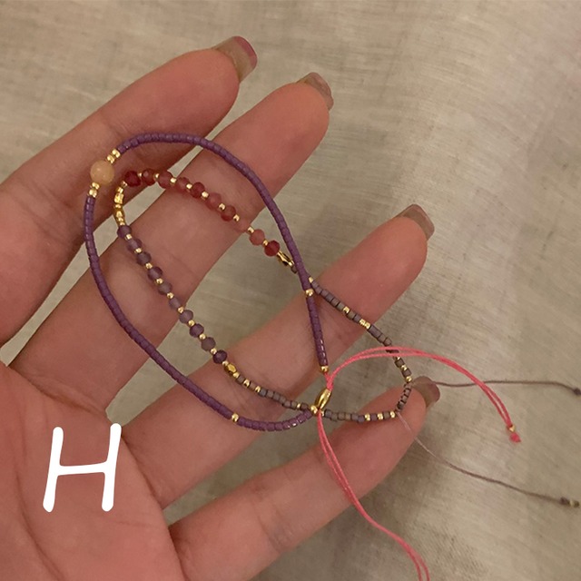 Somedayifあっさりビーズ重ねブレスレット 9s