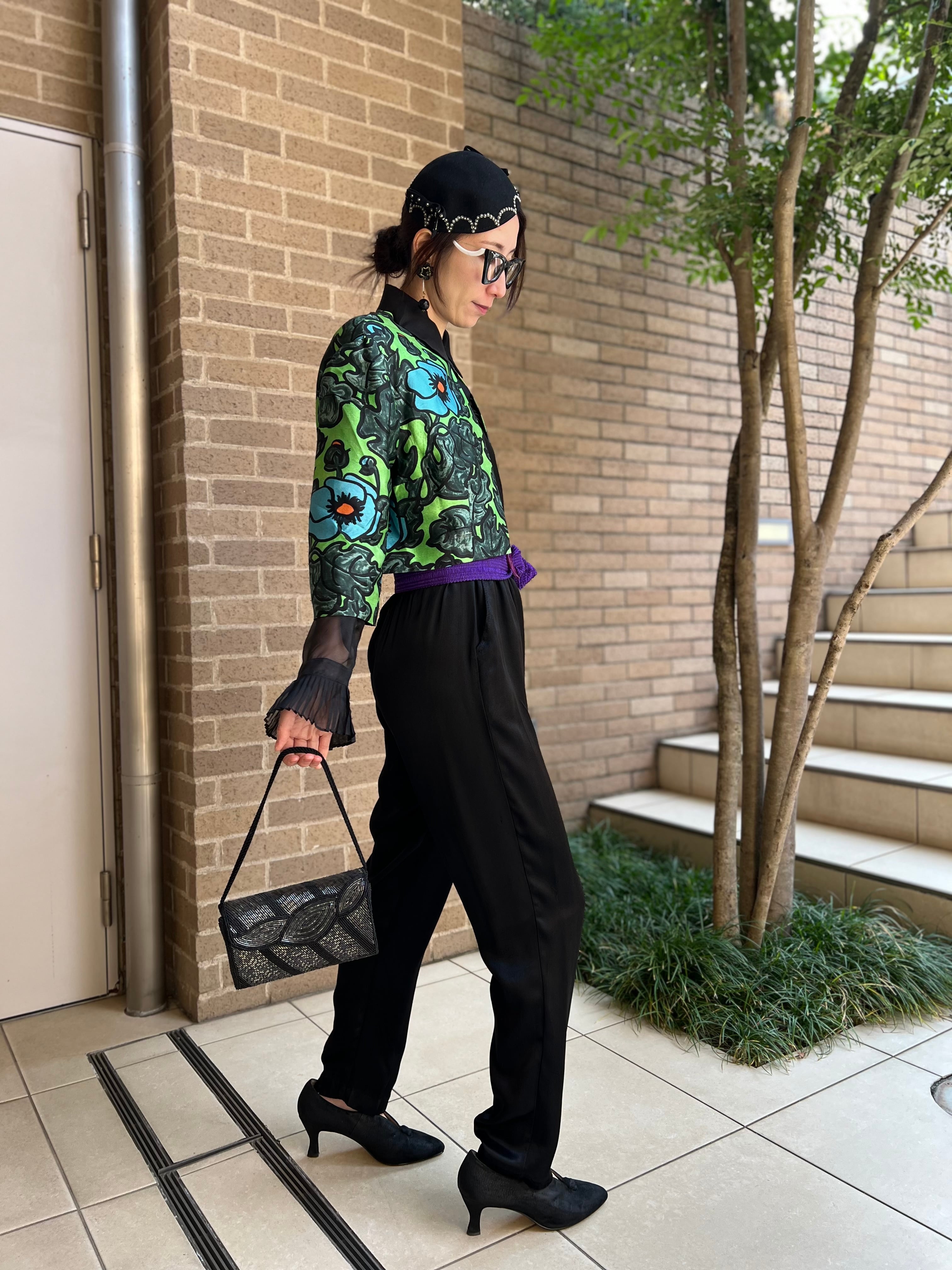 Vintage black beads bag ( ヴィンテージ ブラック ビーズ バッグ