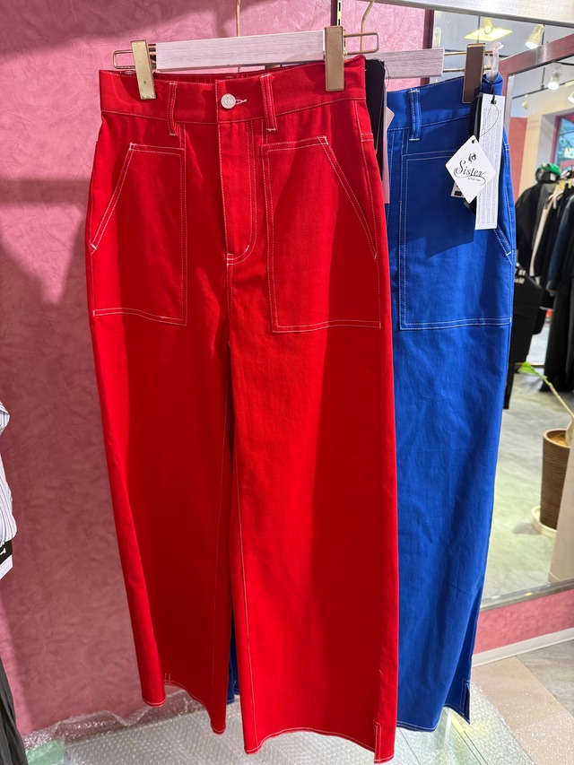 ミカーレミカーレ MICALLEMICALLE　ポイントステッチベイカーパンツ