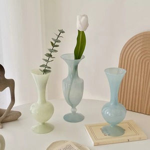 【VASE】ノルディック淡色系グラスベース 花瓶