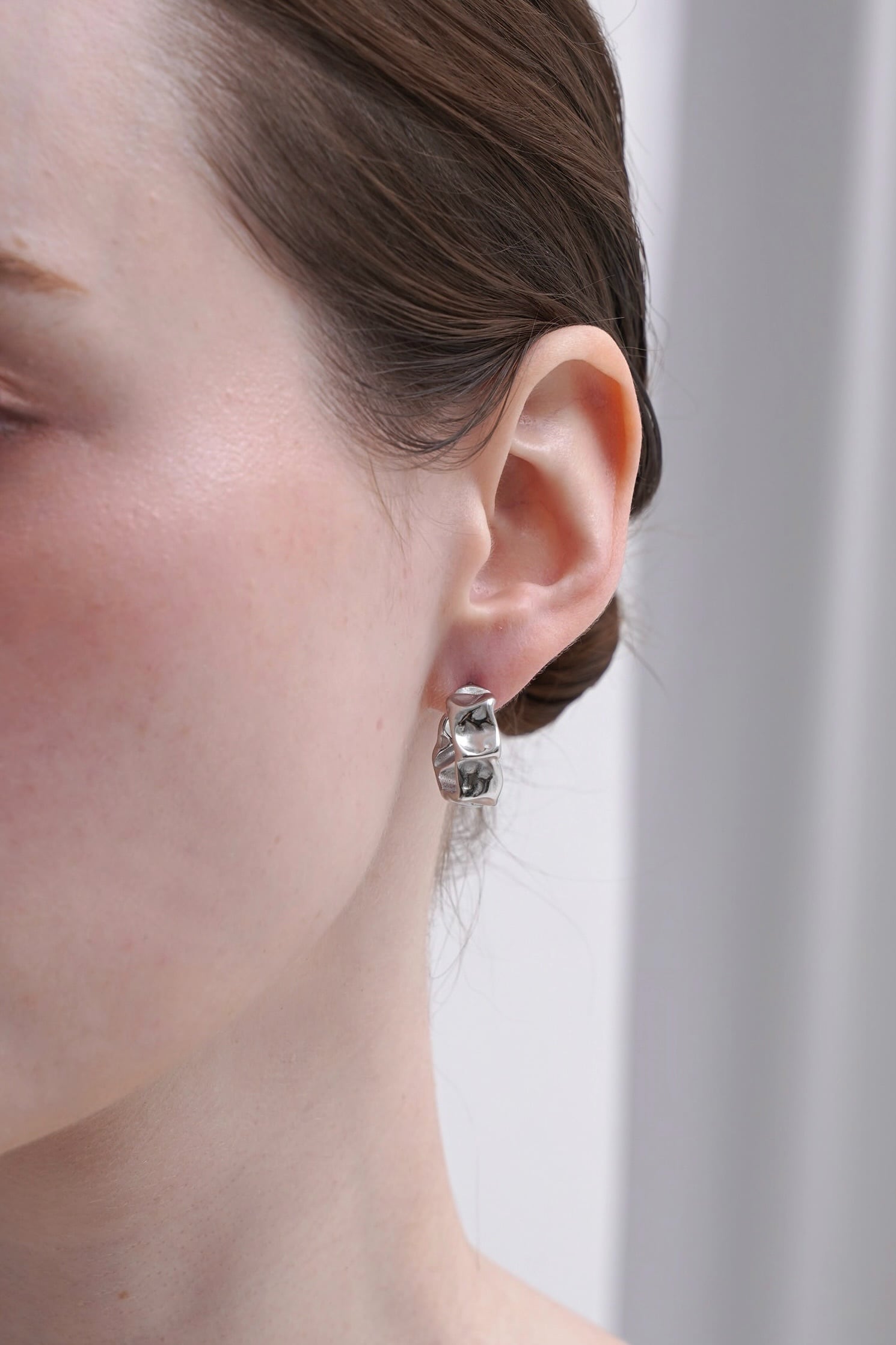 316L Smooth C hoop pierce［SILVER］#p142 | CELINA