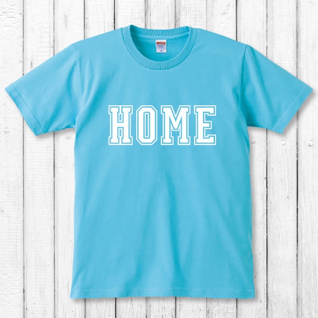 HOME Tシャツ／アクアブルー