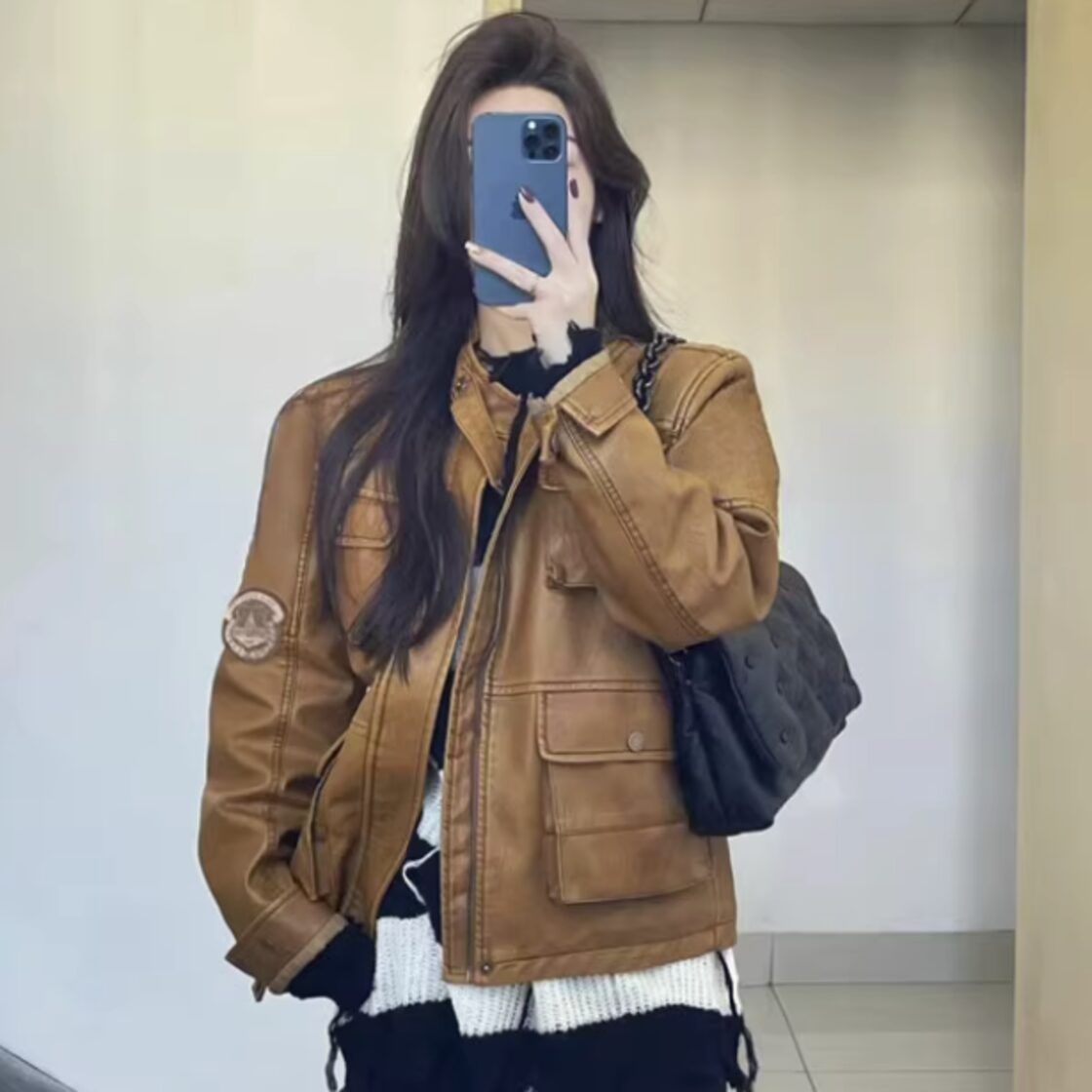 レディース ジャケット アウター 上着 前開き レザージャケット 長袖