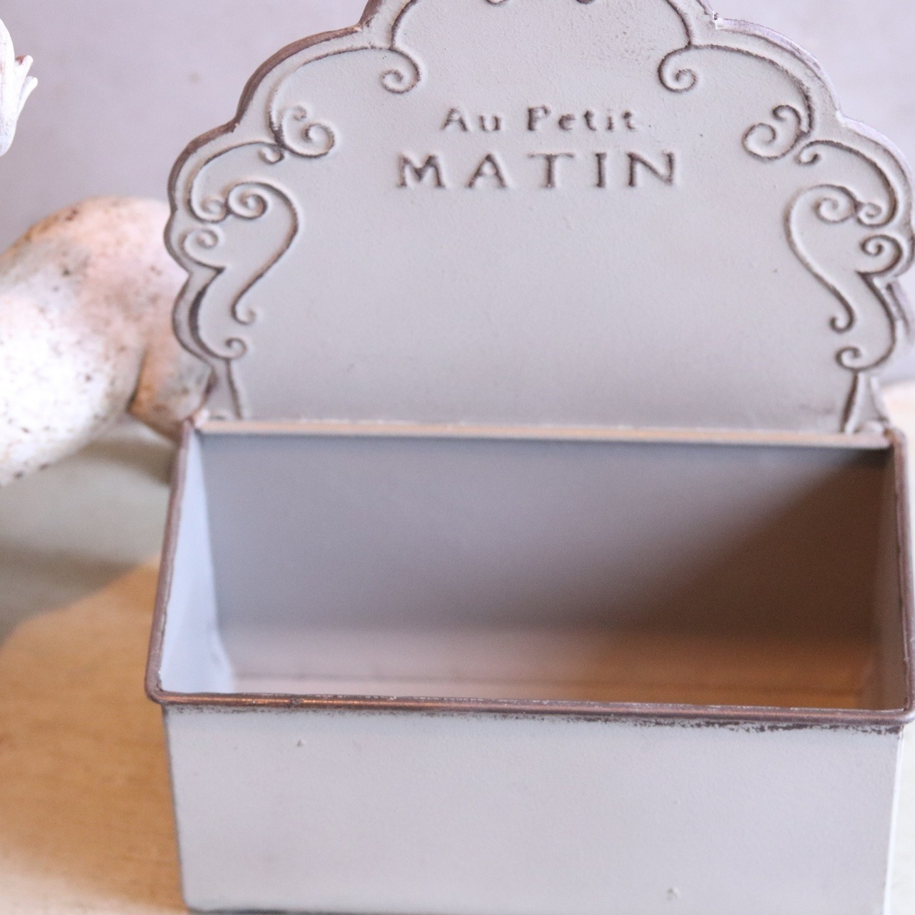 mondimanche 植木鉢　マティンポットGY｜シャビーシック　寄せ植えして飾ると素敵なガーデンになる　UN2397