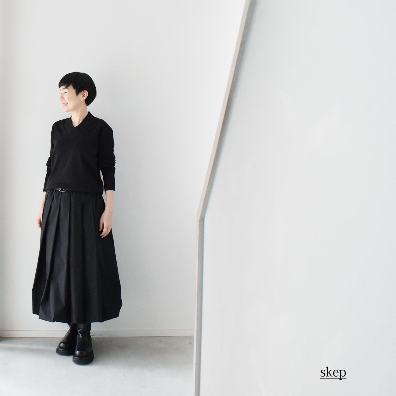 skep バルーンスカート黒L b03d32ed0e703e7abc7d9d51207924