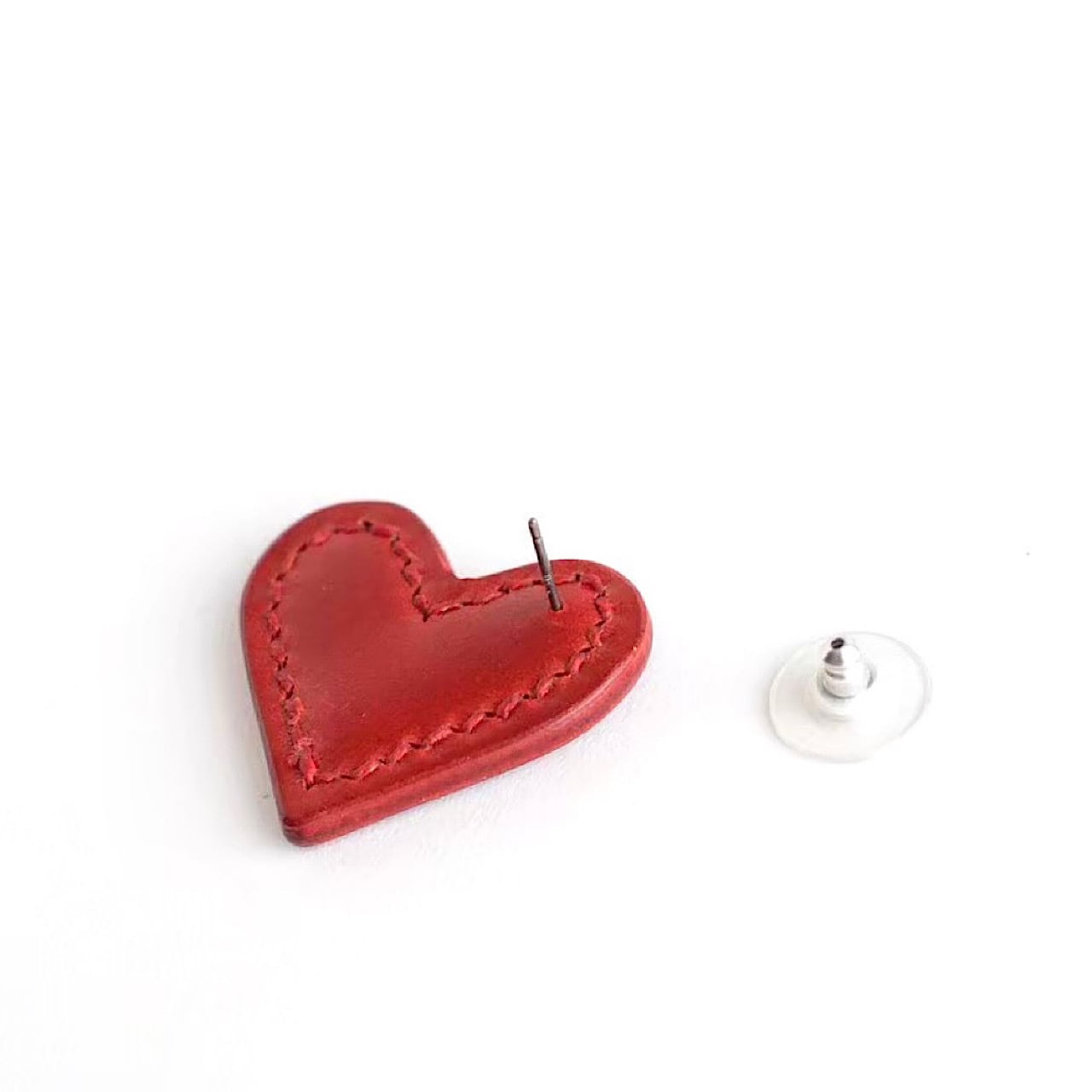 leather pierce/earring 《Heart~cordovan~》3colors | TO DAY'S BOUTIQUE